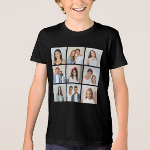 Create Your Own 9 Photo Collage Tri-Blend Shirt