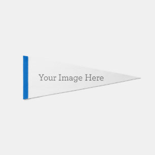 Create Your Own 9" x 24" Blue Sports Pennant Flag