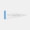 Create Your Own 9" x 24" Blue Sports Pennant