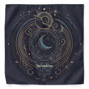 Create Your Own Abstract Celestial Lunar Bandana