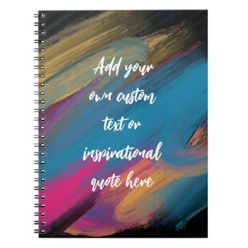 Create Your Own Abstract Motivational Quote Notebook