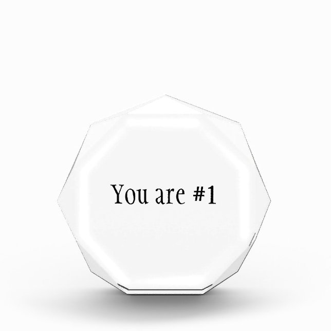 Create your own acrylic award (Front)