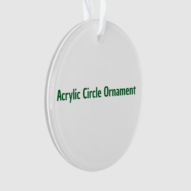  Create Your Own Acrylic Circle Ornament (Front)