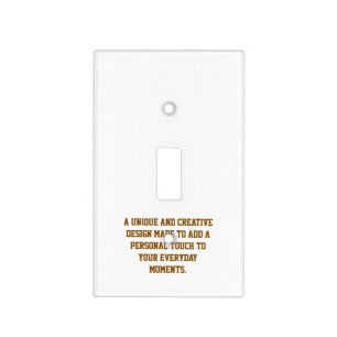 Create Your Own Acrylic Light Switch Cover