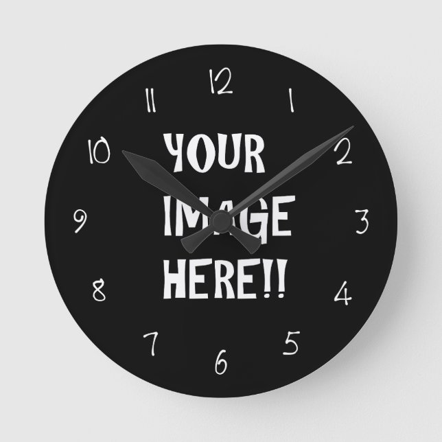 Create Your Own Acrylic Round (Medium) Wall Clock (Front)