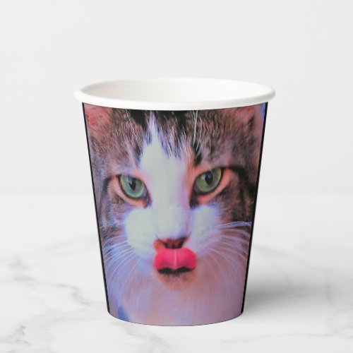 Create Your Own Add 2 Photos Custom Black Paper Cups