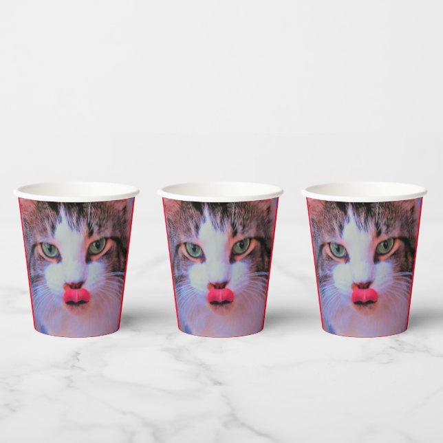 Create Your Own Add 2 Photos Custom Paper Cups (Multi)