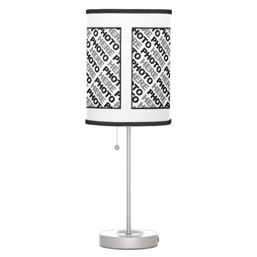 Create Your Own Add 4 Photos Table Lamp 1 (Right)