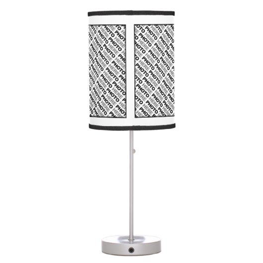 Create Your Own Add 6 Mixed Photos Table Lamp (Back)