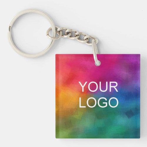 Create Your Own Add Business Company Logo Image Keychain