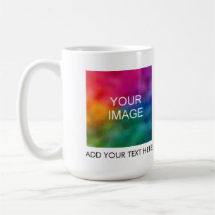 Create Your Own Add Image Photo Business Logo Text Coffee Mug