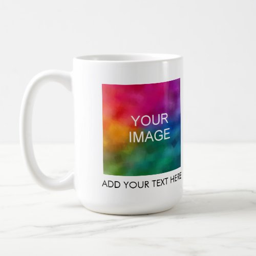 Create Your Own Add Image Photo Business Logo Text Coffee Mug