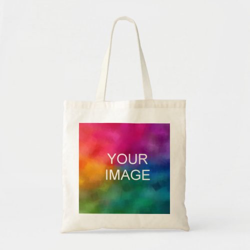 Create Your Own Add Image Photo Here Template Tote Bag
