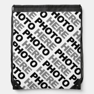 Create your own add photo Drawstring Backpack