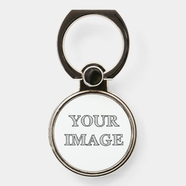 Create Your Own | Add Photo | Your Image Phone Ring Stand (Front)
