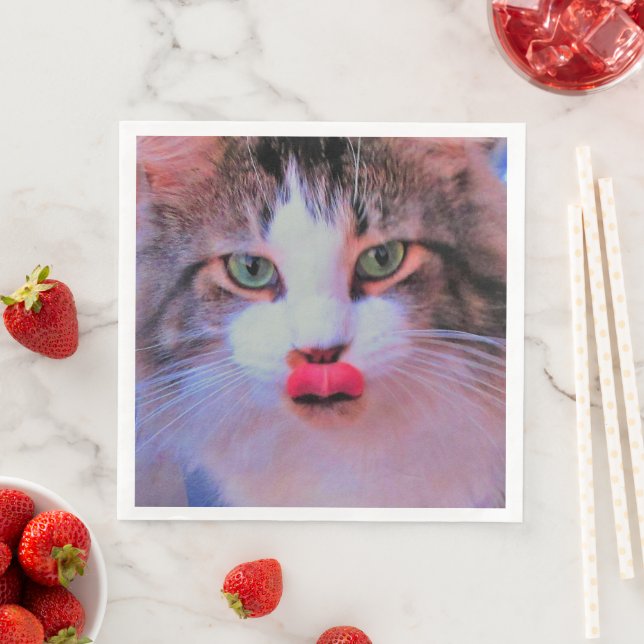 Create Your Own Add Your Image Personalize Paper Dinner Napkins (Insitu)