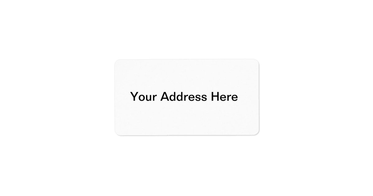 Create your own address label zazzle