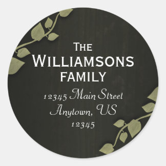 Create Your Own Address Label (old wood and ivy)