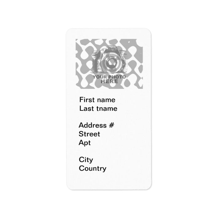 Create Your Own Address Label White Vertical Zazzle