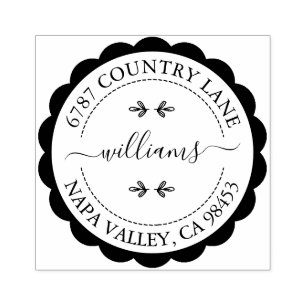 Create Your Own Address Rubber Stamp
