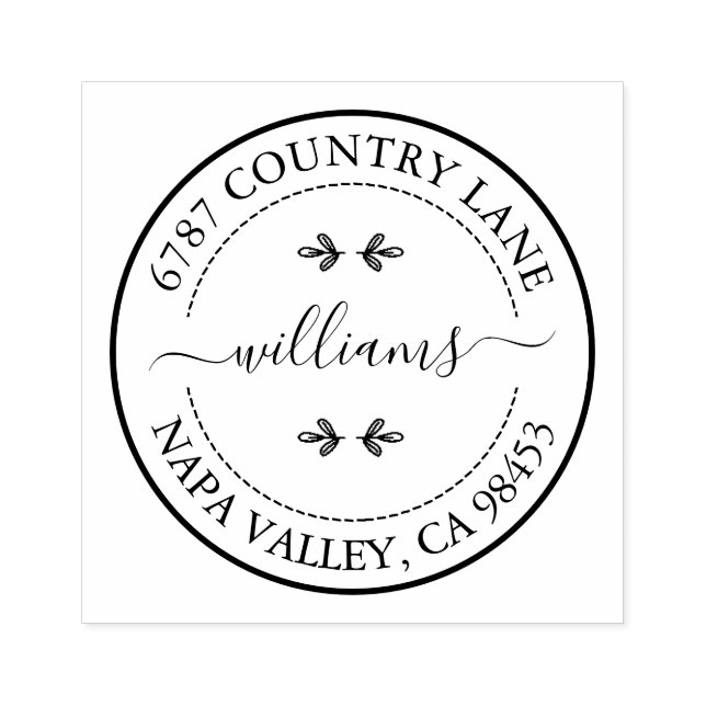 Create Your Own Address Rubber Stamp (Imprint)