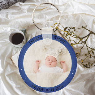 Create Your Own Adorable Newborn Baby Custom Photo Keychain