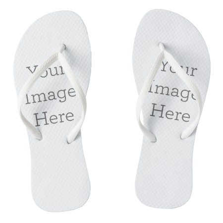 Create Your Own Adult Slim Strapped Flip Flops