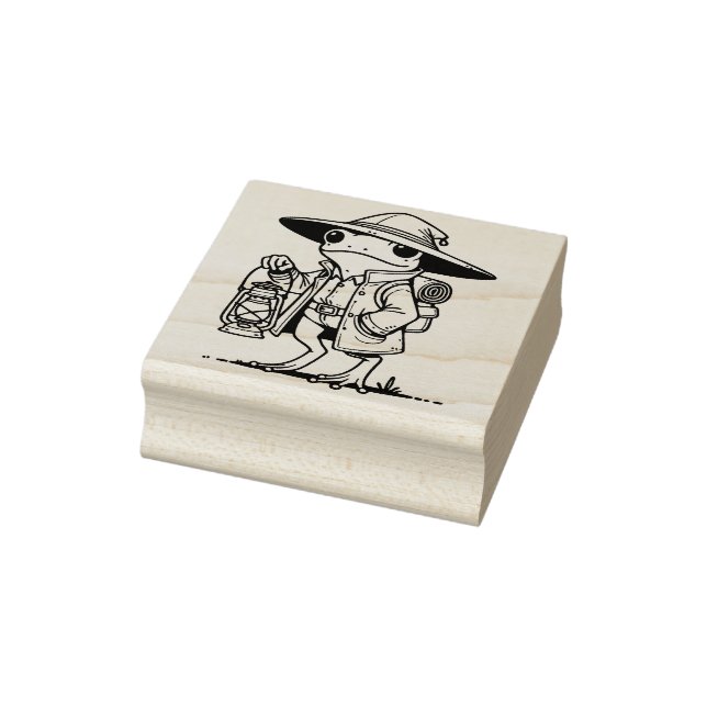 Create Your Own Adventuring Frog Wizard Rubber Stamp (Stamp)