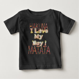 Create Your Own Africa Vintage Colors Hakunamatata Baby T-Shirt