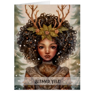 Create Your Own African American Solstice Maiden Cards