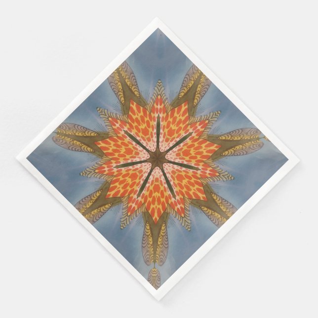 Create Your Own African Animal Print design Paper Dinner Napkins (Corner)