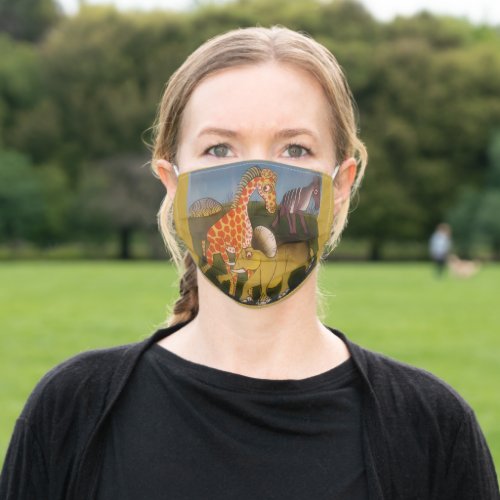 Create Your Own African Animals Print Face Mask
