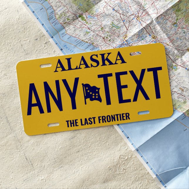 Create Your Own Alaska License Plate (In Situ)
