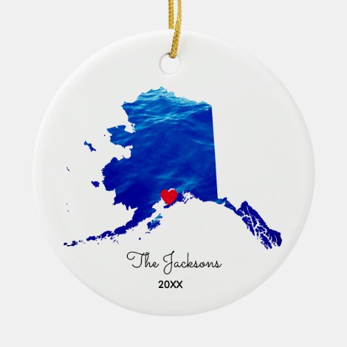 Create Your Own Alaskan Cruise Photo Ceramic Ornament