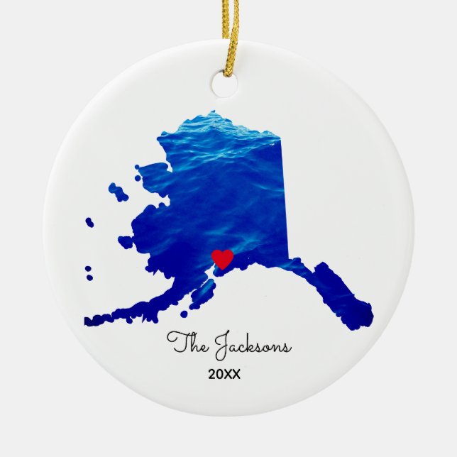 Create Your Own Alaskan Cruise Photo Ceramic Ornament (Front)