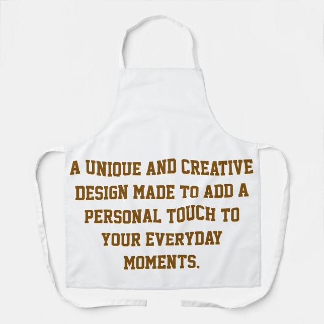Create Your Own All-Over Print Apron, Medium Apron (Front)