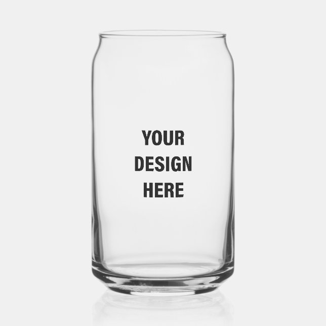 Create Your Own All Over Print  Can Glass (Left)