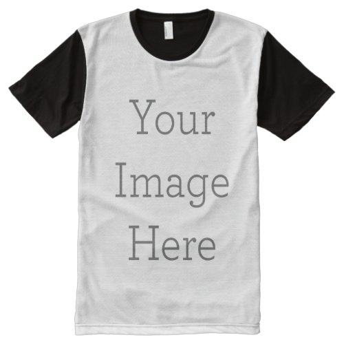 Create Your Own All-Over Printed Panel T-Shirt Create Your Own All_Over Printed Panel T_Shirt