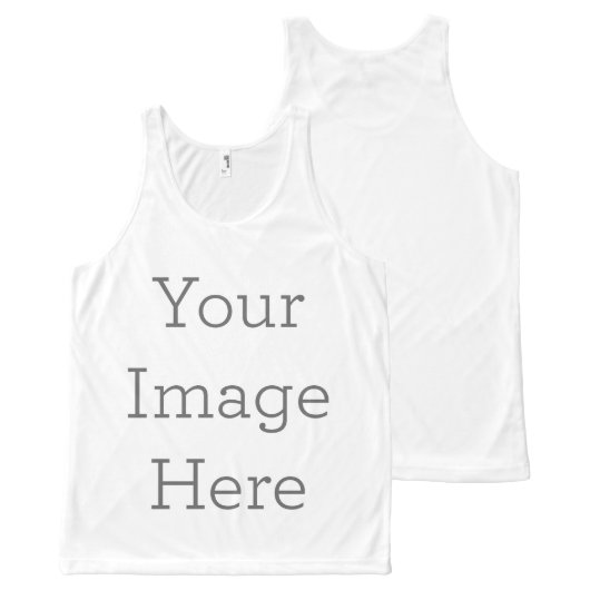 Custom All-Over Printed Unisex Tank (Front and Back)