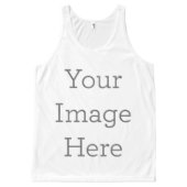 Custom All-Over Printed Unisex Tank (Front)