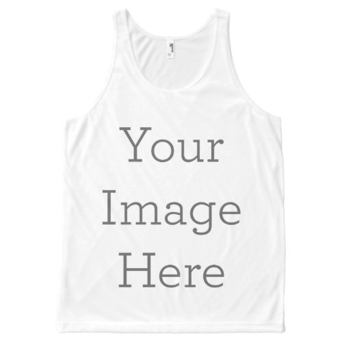 Create Your Own All_Over Printed Unisex Tank