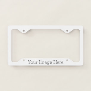 Create Your Own Aluminium License Plate Frame