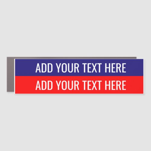 Create Your Own American Election Slogan  Car Magnet