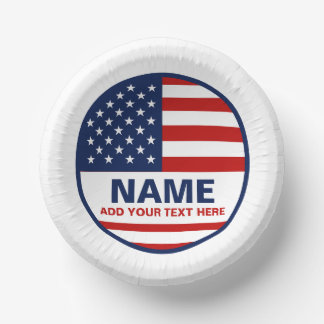 Create Your Own American Flag Election Paper Bowls