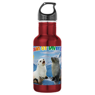 Create Your Own Antarctic Wildlife Wrap Stainless Steel Water Bottle