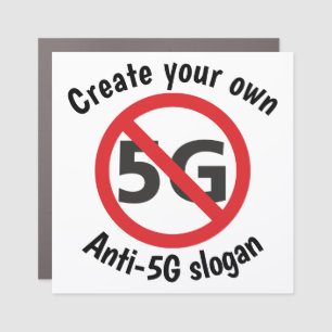 Create your own anti-5g car magnet