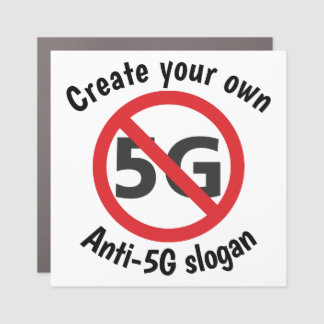 Create your own anti-5g car magnet