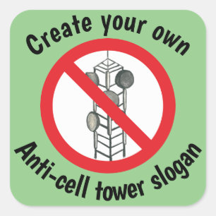 Create your own anti- cell tower sticker