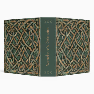 Create Your Own Antique Bronze Celtic Knotwork 3 Ring Binder