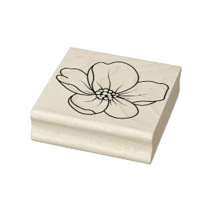 Create Your Own Apple Blossom Flower Floral Rubber Stamp